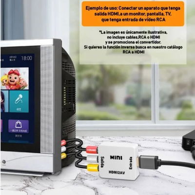 CONVERSOR DE TV HDMI A RCA
