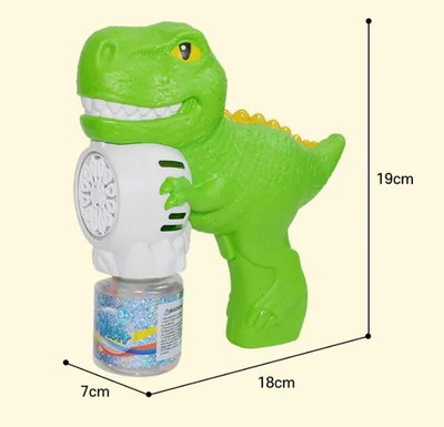 PISTOLA DE BURBUJAS RAPTOR – DINO BUBBLE GUN