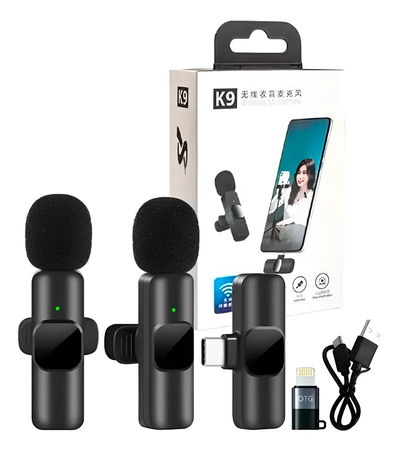 MICRÓFONO CORBATERO DOBLE INALÁMBRICO