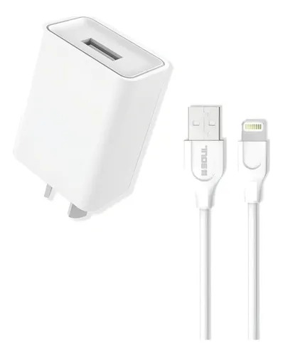 CARGADOR IPHONE USB + CABLE 