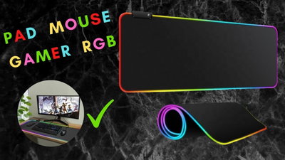 MOUSEPAD GAMER CON LUZ RGB 80X30cm