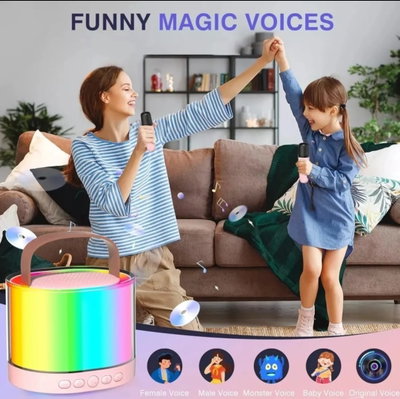 PARLANTE BLUETOOTH + MIC KARAOKE 