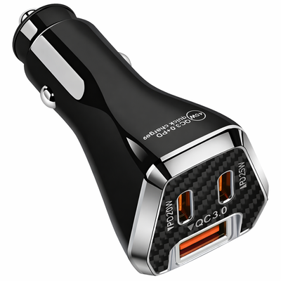 CARGADOR DE AUTO  PUERTOS USB/C