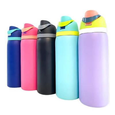 BOTELLA CON  PICO Y SORBETE DE ACERO INOXIDABLE