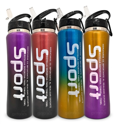 BOTELLA DEPORTIVA CROMADA 500ML