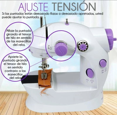 MÁQUINA DE COSER PORTÁTIL CON ACCESORIOS 