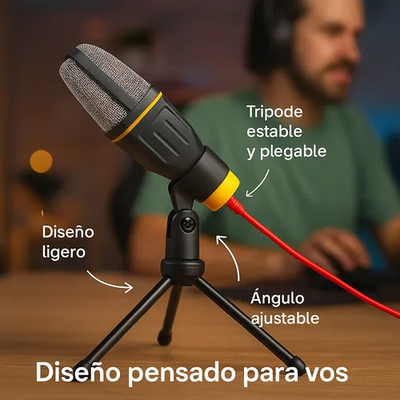 MICROFONO PC CON TRIPODE