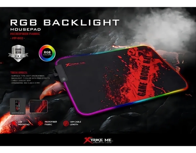 MOUSEPAD GAMER RGB 25x35cm