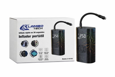 COMPRESOR PORTATIL RECARGABLE INFLADO DIGITAL