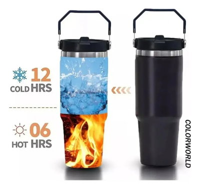 VASO QUENCHER CON TAPA 850ML