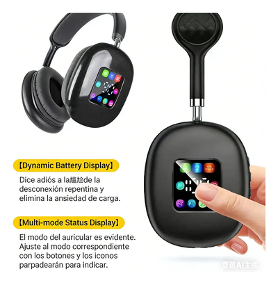 AURICULAR VINCHA P9 CON PANTALLA