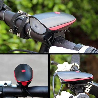 LUZ LED PARA BICICLETA + BOCINA RECARGABLE