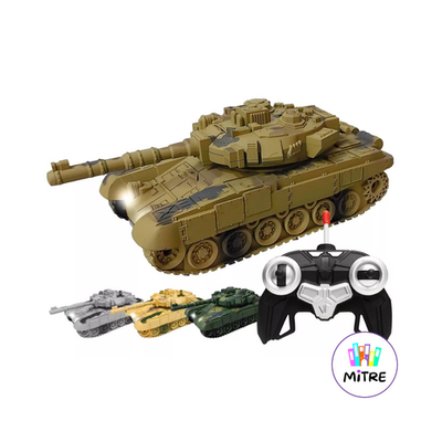 TANQUE MILITAR CON CONTROL REMOTO-MULTIDIRECCIONAL CON SONIDO Y LUZ