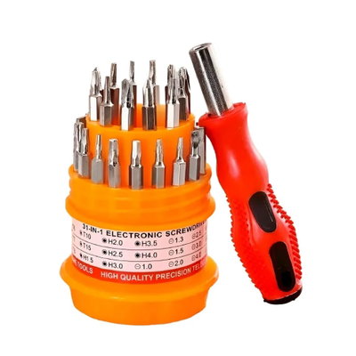 SET DESTORNILLADOR DE PRECISION 31 EN 1PUNTAS IMANTADAS