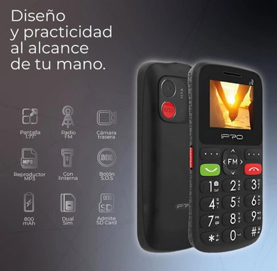 CELULAR F189 PARA ADULTOS MAYORES DUAL SIM