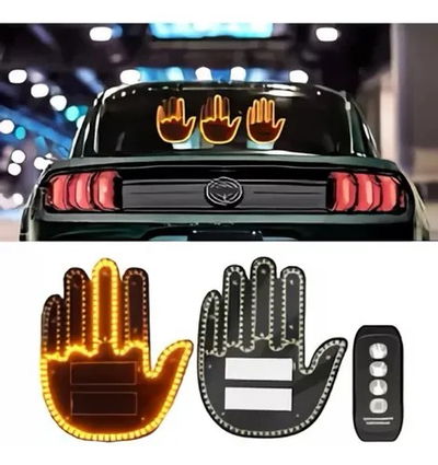 MANO LED CON SEÑAS PARA AUTO