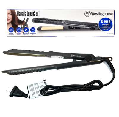 PLANCHITA RIZADOR 2 EN 1 WESTINGHOUSE