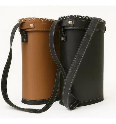 Bolso/Estuche Matero de Ecocuero (Cilíndrico)