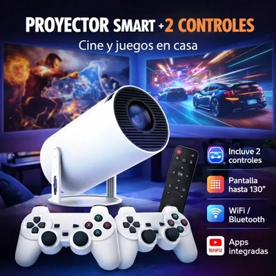 PROYECTOR GAMER + 2 JOYSTICK 