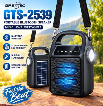 PARLANTE BLUETOOTH PORTATIL SOLAR INALAMBRICA CON LAMPARA 4