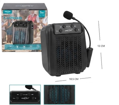 PARLANTE 3" BT CON VINCHA MICROFONO