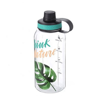 BOTELLA PARA AGUA PLASTICA COLOR TRANSPARENTE 