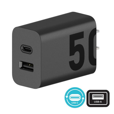 CARGADOR DE PARED MOTOROLA DUO TURBO POWER 50W