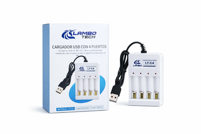 CARGADOR DE PILAS RECARGABLES