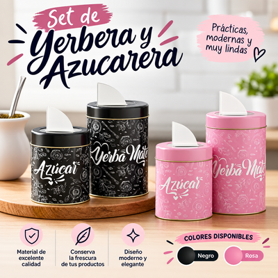 SET LATAS AZUCARERA Y YERBERA 