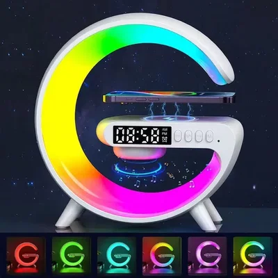 RELOJ DESPERTADOR VELADOR CON CARGADOR PORTÁTIL 
