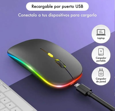 MOUSE INALAMBRICO RECARGABLE 