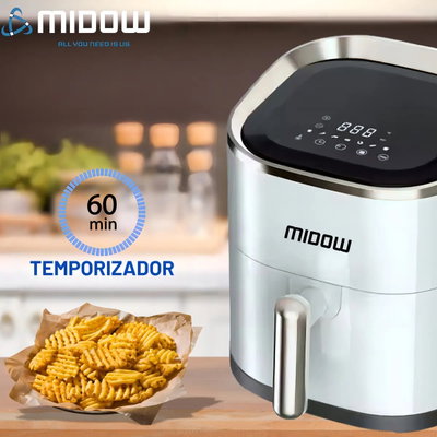 FREIDORA DE AIRE CON PANTALLA TACTIL DIGITAL 3.5l MIDOW NEGRO