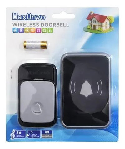 Timbre Inalámbrico con 36 Melodías y 5 Niveles de Volumen