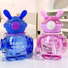 BOTELLA SPACE RABIT DE PLASTICO 450ml