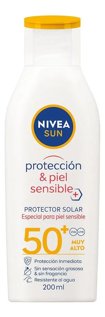 NIVEA SUN PIEL SENSIBLE FPS +50 200ML