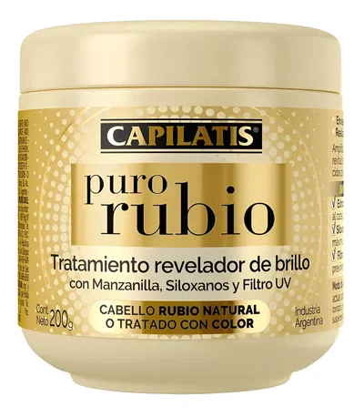 CAPILATIS TRATAMIENTO REVELADOR DE BRILLO PURO RUBIO 200GR