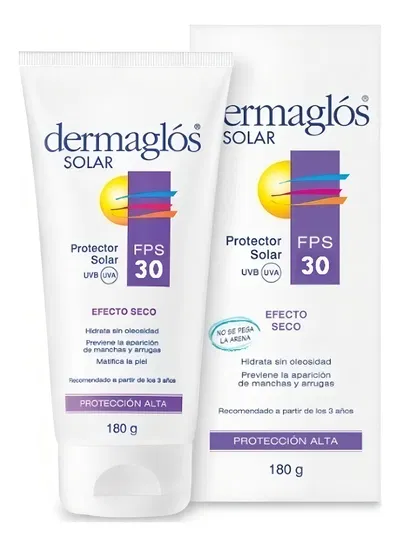 DERMAGLOS FPS +30 EFECTO SECO 180Gr