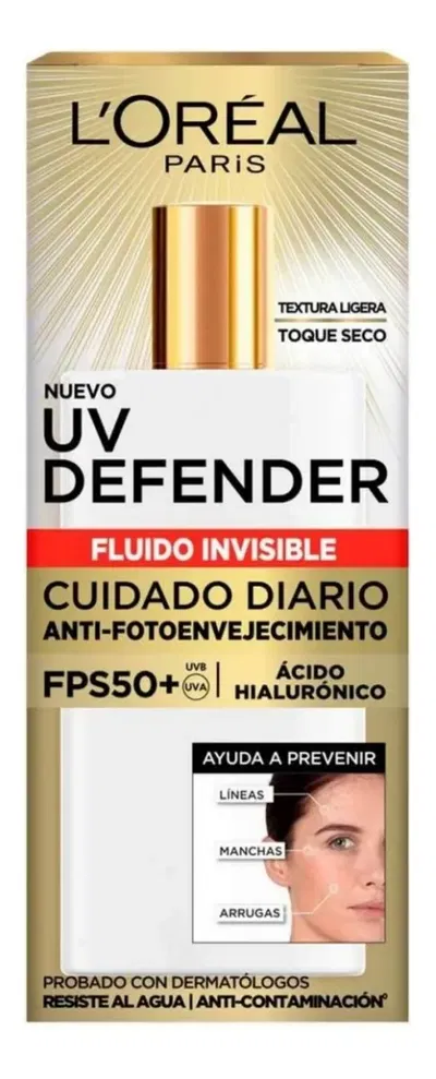UV DEFENDER PROTECTOR SOLAR FLUIDO INVISIBLE +50 