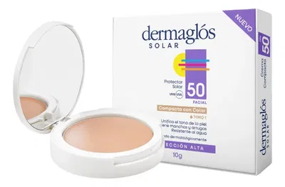 DERMAGLÓS Solar Compacto FPS+50 Base Tono 1