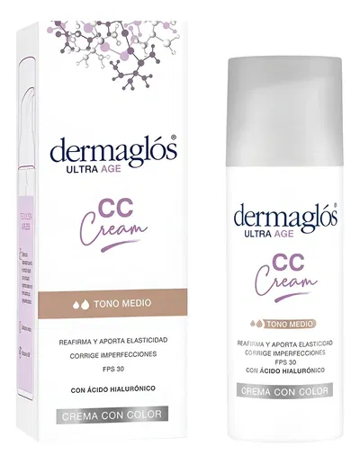 DERMAGLÓS Crema Facial Ultra CC Cream Tono Medio 50g