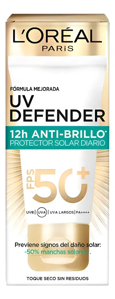 UV Defender FPS 50+ 12H Anti-Brillo – Protector Solar Diario