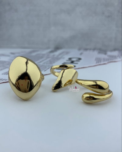 Anillos pack dorado 
