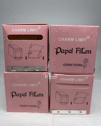 Papel film con corte