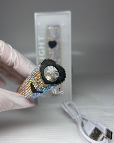 Linterna con strass recargable 
