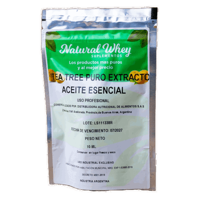 NATURAL WHEY – TEA TREE PURO EXTRACTO ACEITE ESENCIAL X10 ML