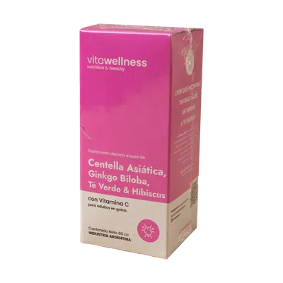 VITAWELLNESS – TM CENTELLA ASIATICA GINKGO BILOBA TE VERDE HIBISCUS X60 CC