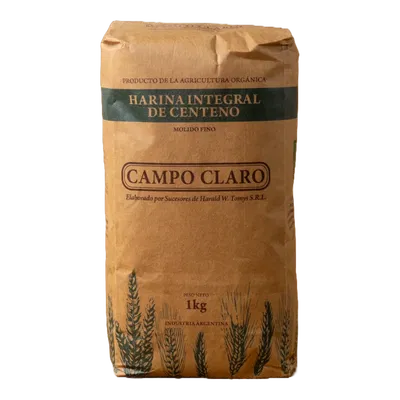 CAMPO CLARO – HARINA INTEGRAL CENTENO X1 KG