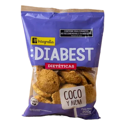 INTEGRALIA – DIABEST GALLETA DIETETICA COCO Y AVENA X200 G