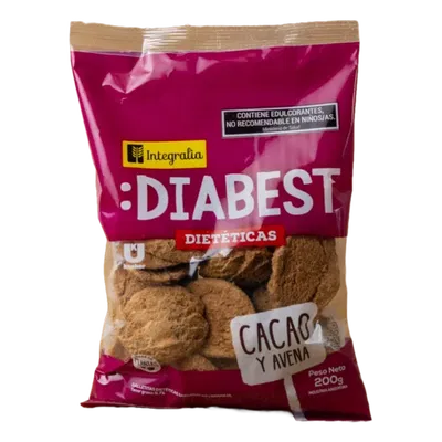 INTEGRALIA – DIABEST GALLETA DIETETICA CACAO AVENA X200 G