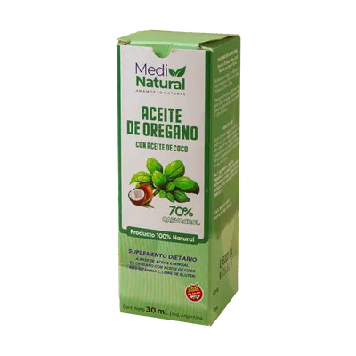MEDINATURAL – ACEITE OREGANO 70% CARVACROL X30 ML